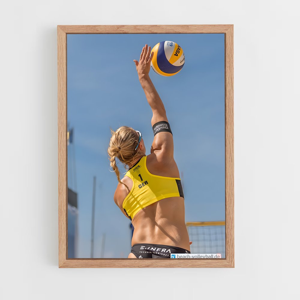 Poster Sable et Énergie – affiche Beach-volley (vue 4)